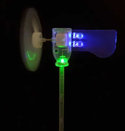 Vertical DIY Project Turbine LED Windmill Small DC Motor