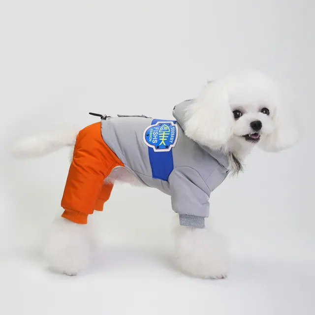 clothes for pets Dog snow coat Grey - Shop at LoveMi