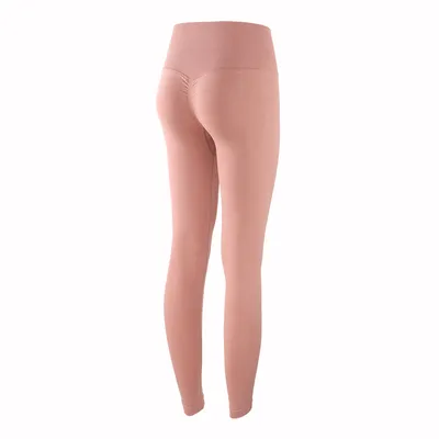 Super high waist peach hip lifting fitness pants Pink - Shop at LoveMi