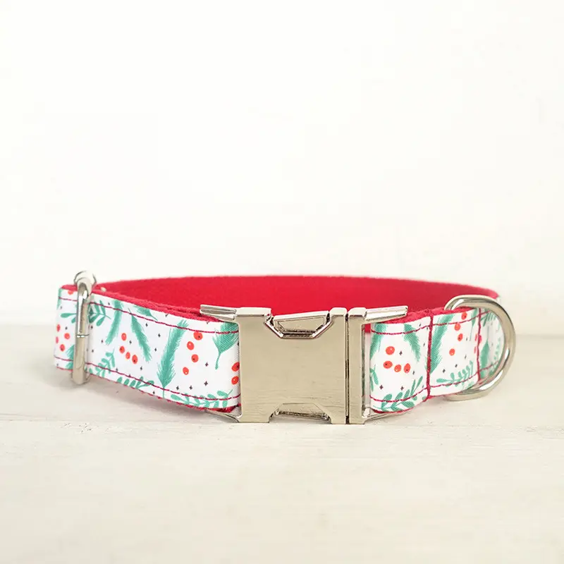 Christmas themed dog collar