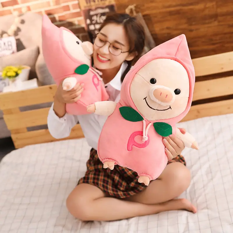 Net red fart peach pig plush toy