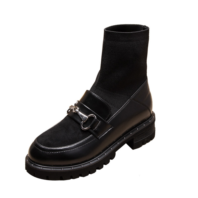 Versatile autumn and winter velvet net red Martin shoes