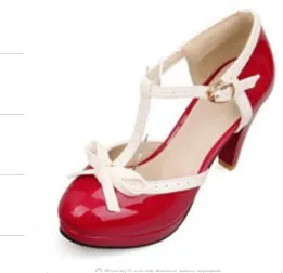 Large color matching high heels Red - Shop at LoveMi