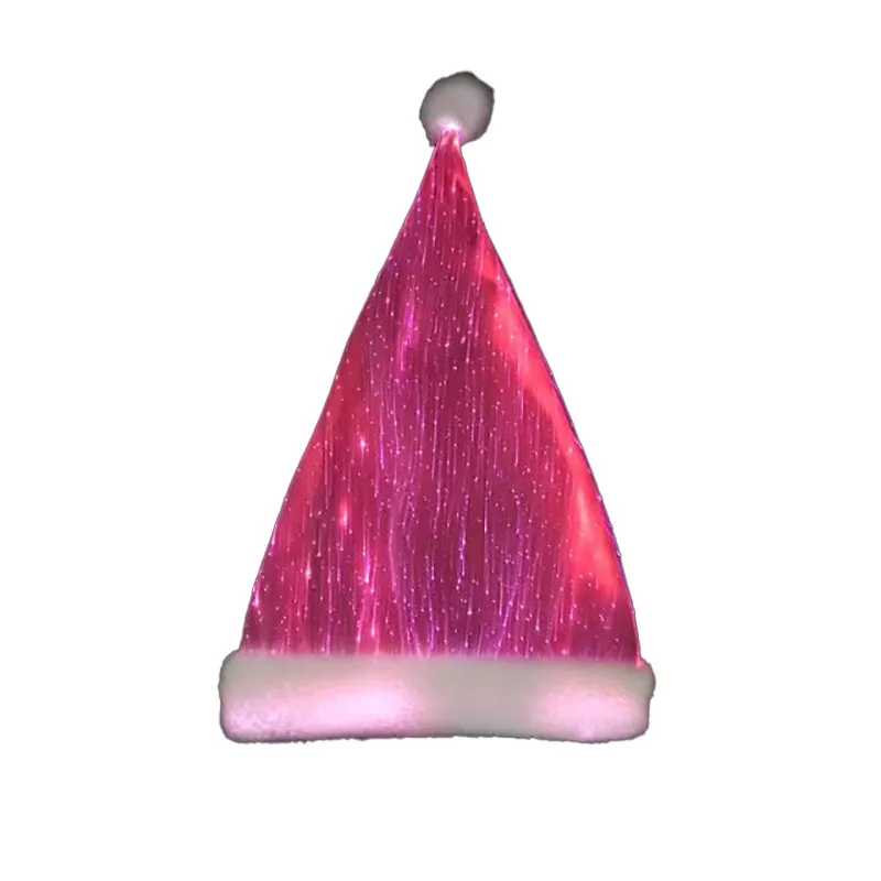 Christmas Decoration LED Glowing Colorful Christmas Hat – image 5