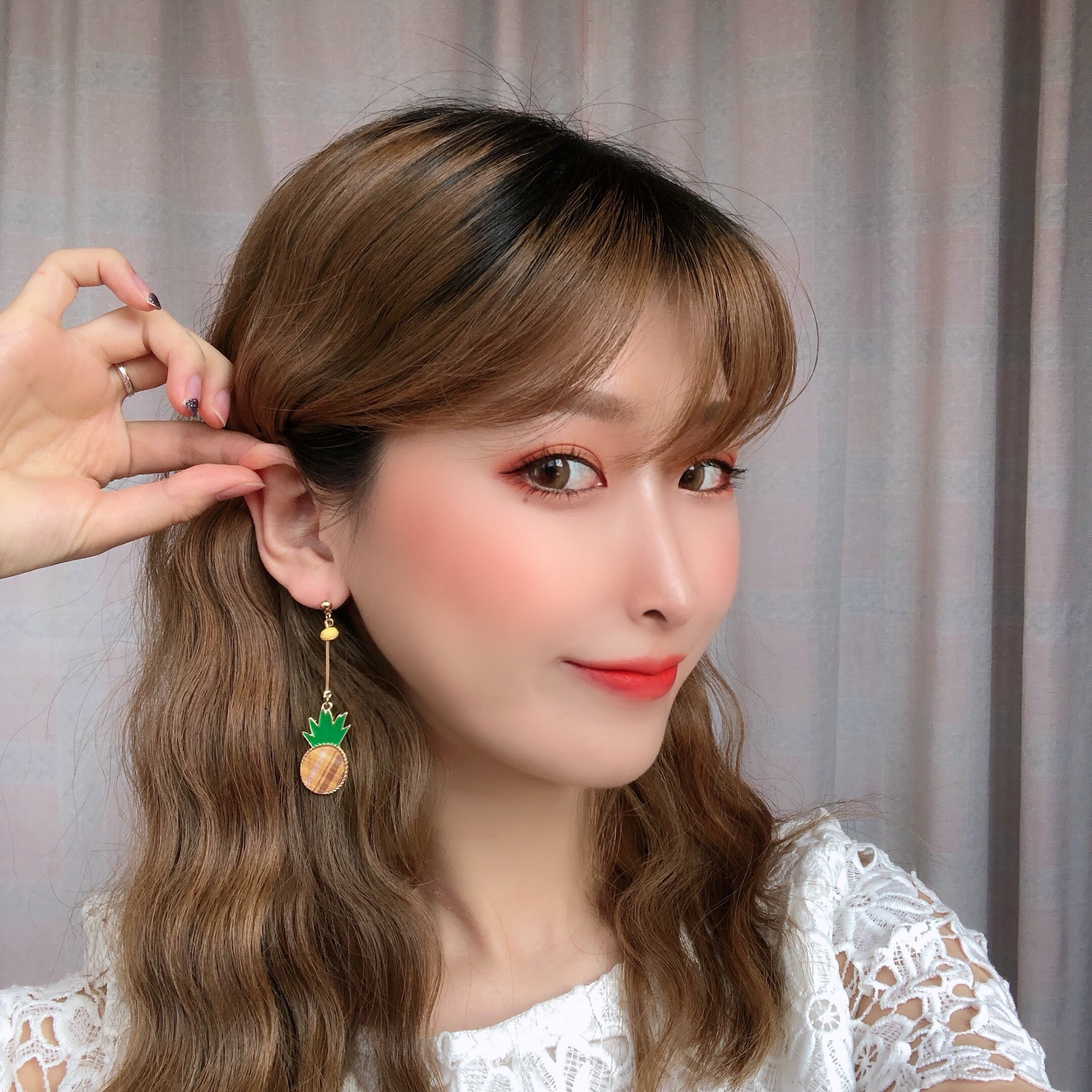 Asymmetric pineapple Earrings