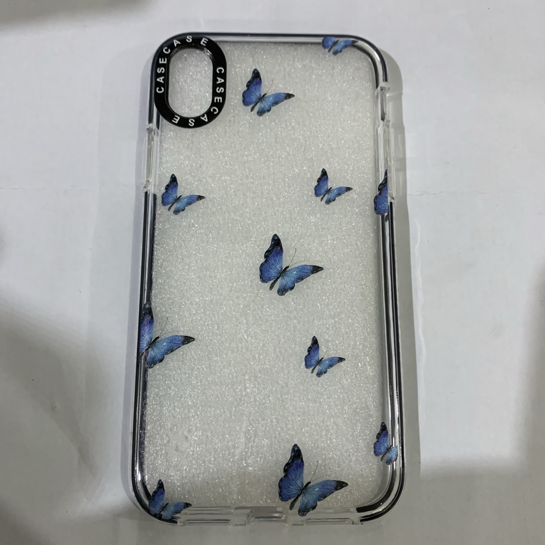 Compatible With Blue Butterfly Transparent Phone Case