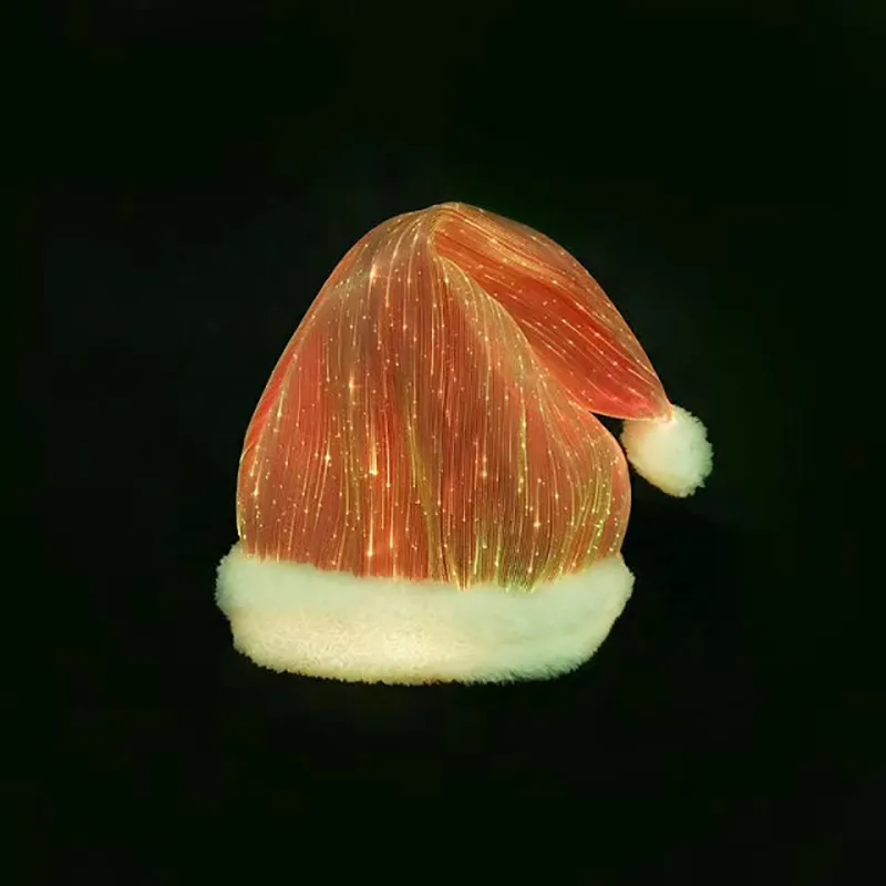 Christmas Decoration LED Glowing Colorful Christmas Hat – image 3