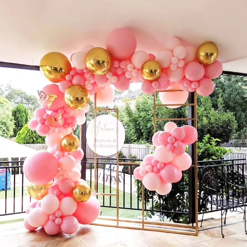 Ins wind pink macaron balloon chain decoration package - Pink