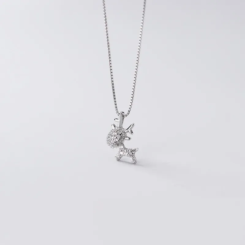 Diamond Clavicle Chain - Silver
