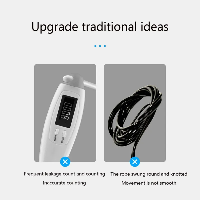 Cordless Ropes Smart Electronic Digital Wireless Skip Rope Calorie Consumption Fitness Body Building Exercise Jumping Rope – image 2
