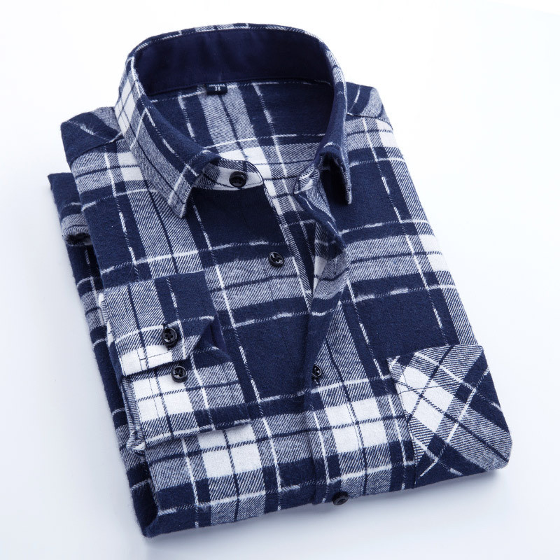 Casual flannel men's shirt