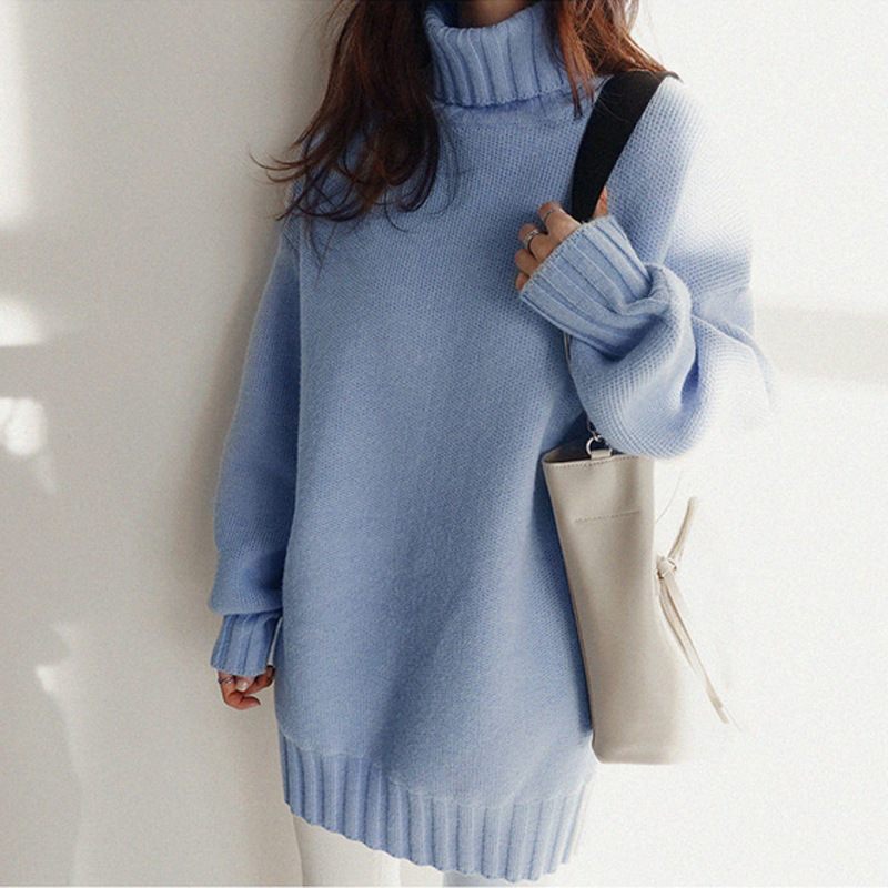 Long sleeve pullover knit top