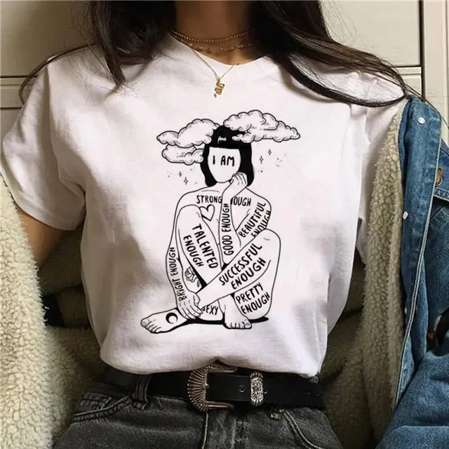 Feminist Print T-Shirt Short Sleeve
