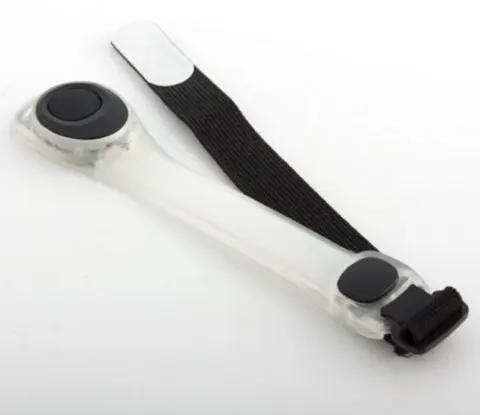 1X Clignotant LED Sécurité Nuit Réfléchissant Ceinture Strap Arm