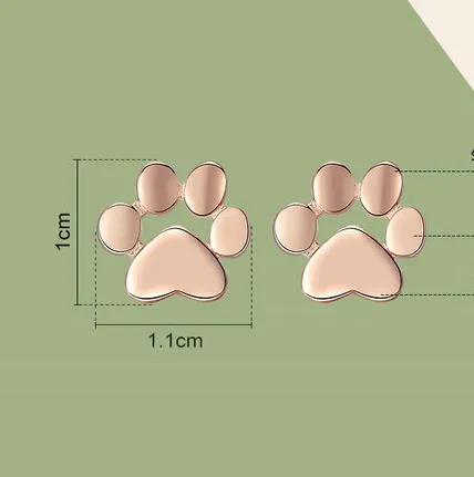925 silver earrings personalized diamond earrings Rose Gold - Shop at LoveMi