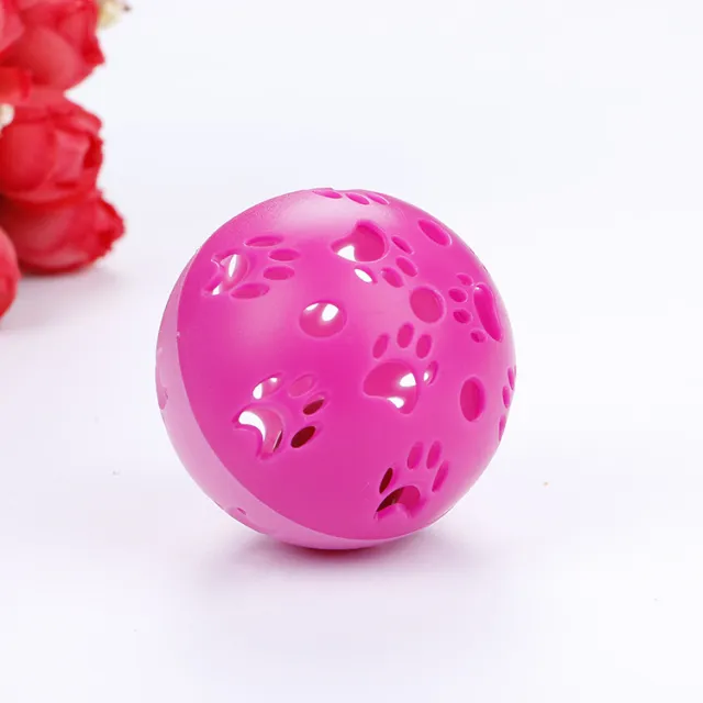Pet cat toy hollow ball pet plastic ball Pink - Shop at LoveMi