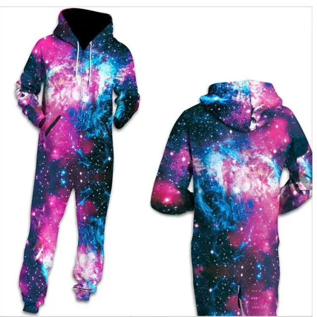 Autumn and winter casual hooded sweater warm and fleece plus size zipper jumpsuit 5 Color - Shop at LoveMi