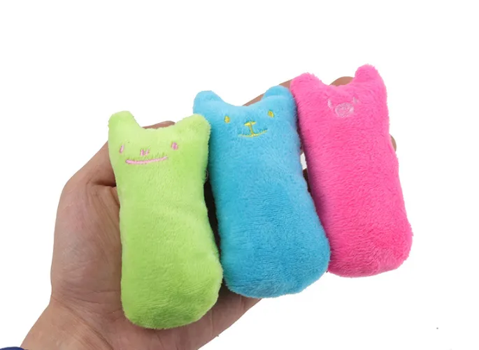 Catnip Cat Toys Pillow Interactive Cat Toy Catnip Pet Supplies Pillow Thumb Plush Teeth Grinding Bite Mint Cat Accessories – image 3