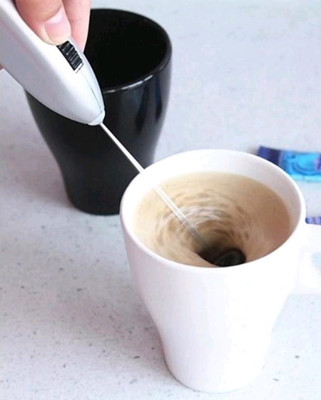 Household hand-held electric egg beater milk bar stainless steel coffee stir bar juice bar