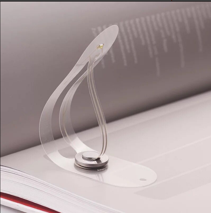 Mini Thin LED Book Light For Reading Bulbs Novelty Card Flashlight Funny Night Light Bookmark Lamp
