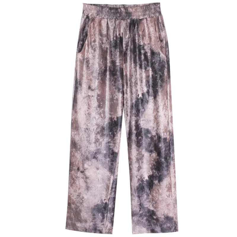 Casual wide leg pants - Pink