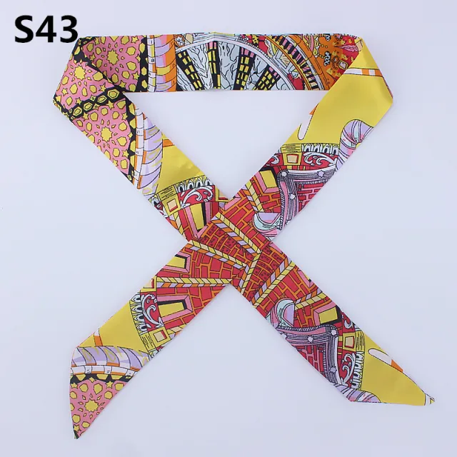 Slender Tied bag handle silk scarf small ribbon S43 Style - Shop at LoveMi