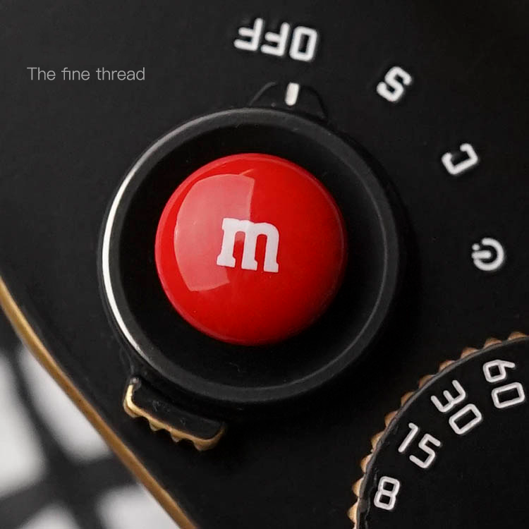 Camera shutter button button sticker