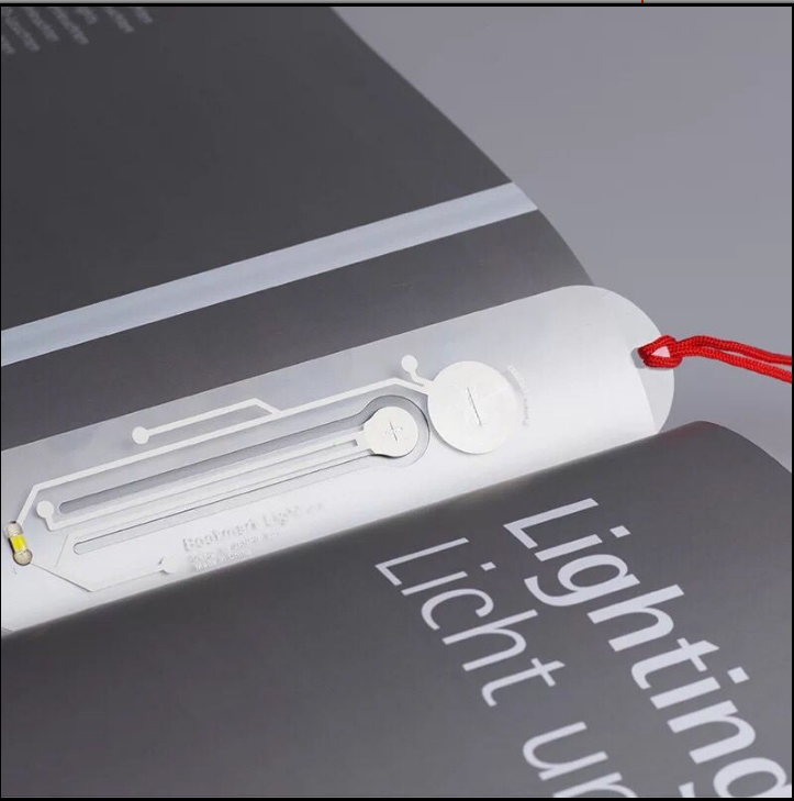 Mini Thin LED Book Light For Reading Bulbs Novelty Card Flashlight Funny Night Light Bookmark Lamp
