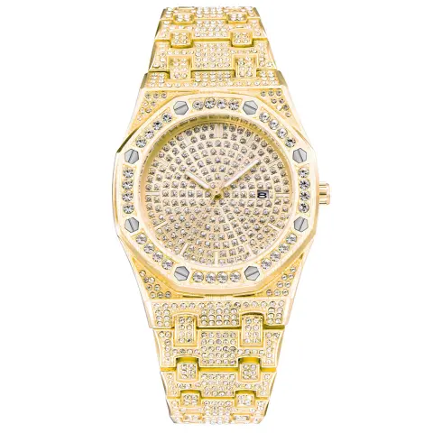 Fashion Alloy Steel Belt Quartz Watch