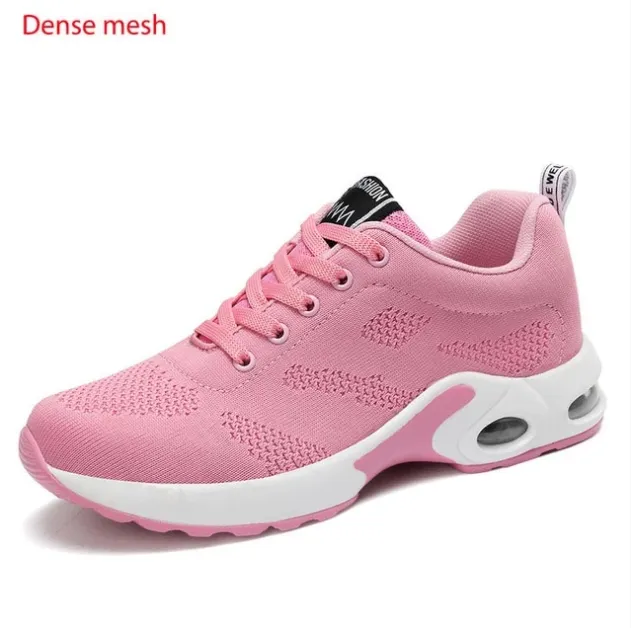 Air cushion flying woven shoes - Pink