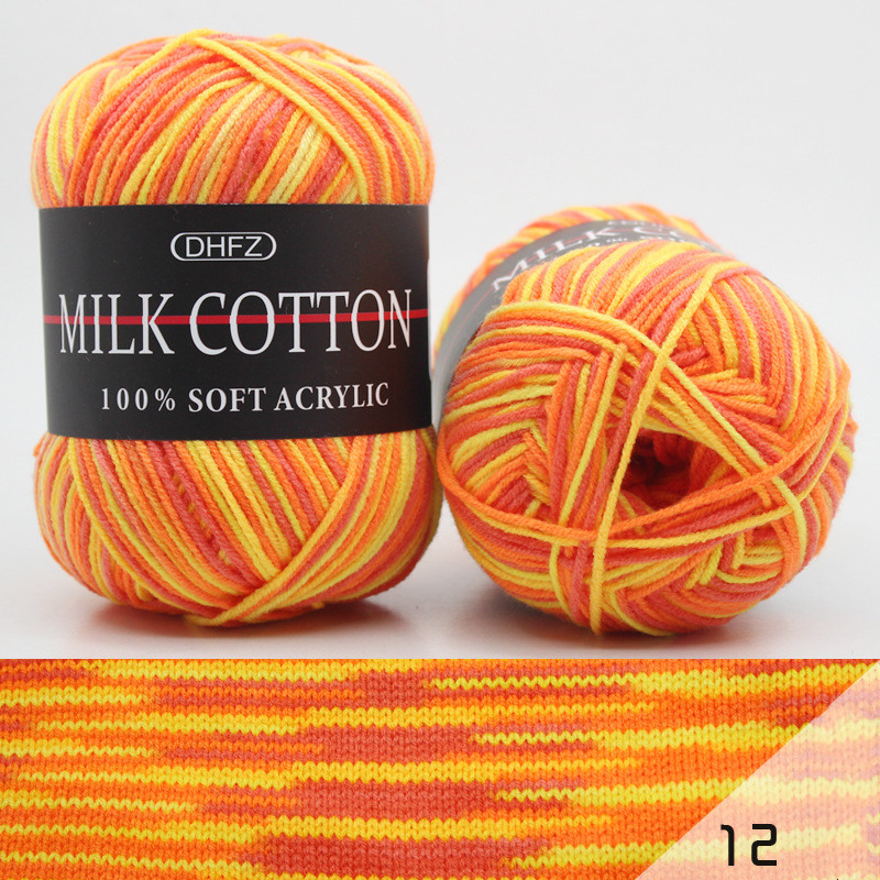 Three Section Dyed Multi color Jacquard Score Lines With Medium Thick Lines Orange - Shop at LoveMi