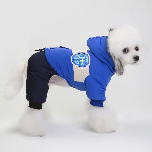 clothes for pets Dog snow coat Blue - Shop at LoveMi
