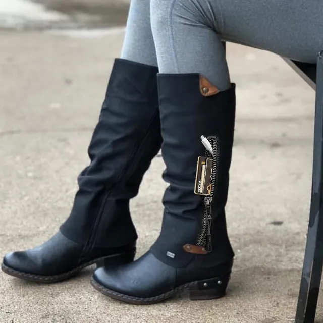 Low heel versatile Martin boots Black - Shop at LoveMi