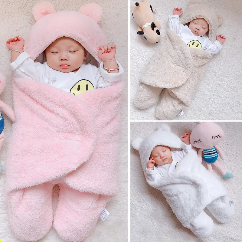 Baby Sleeping Bag Envelope for Newborn Winter Swaddle Blanket