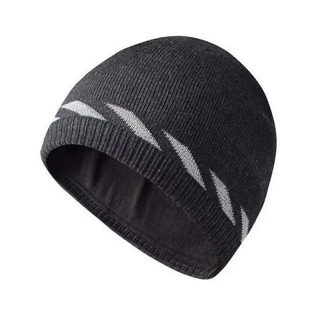 Reflective silk knitted hat Dark Grey - Shop at LoveMi