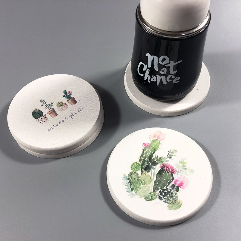 Diatom mud suction washing table water cup pad