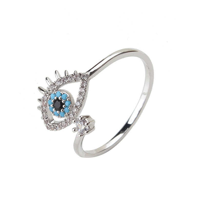 Evil Eye Diamond Ring