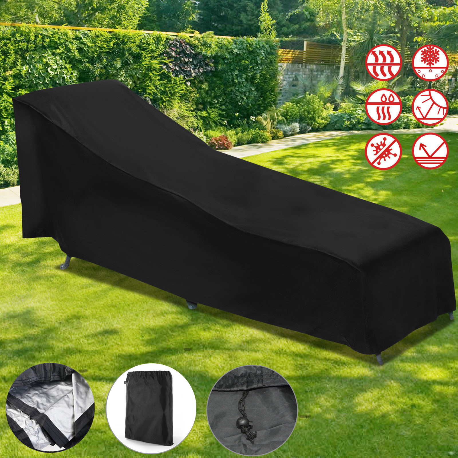 Lounge Chair Covers Waterproof Taffeta PLUVIARE Lounge Chair Covers – Lounge Chair Covers Waterproof Taffeta PLUVIARE