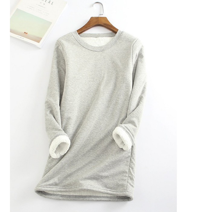 Women's bottoming shirt lamb velvet long-sleeved t-shirt