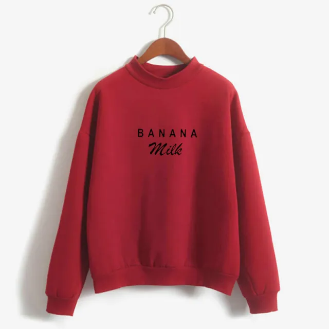 Printed sweatshirt hoodie Red - Shop at LoveMi