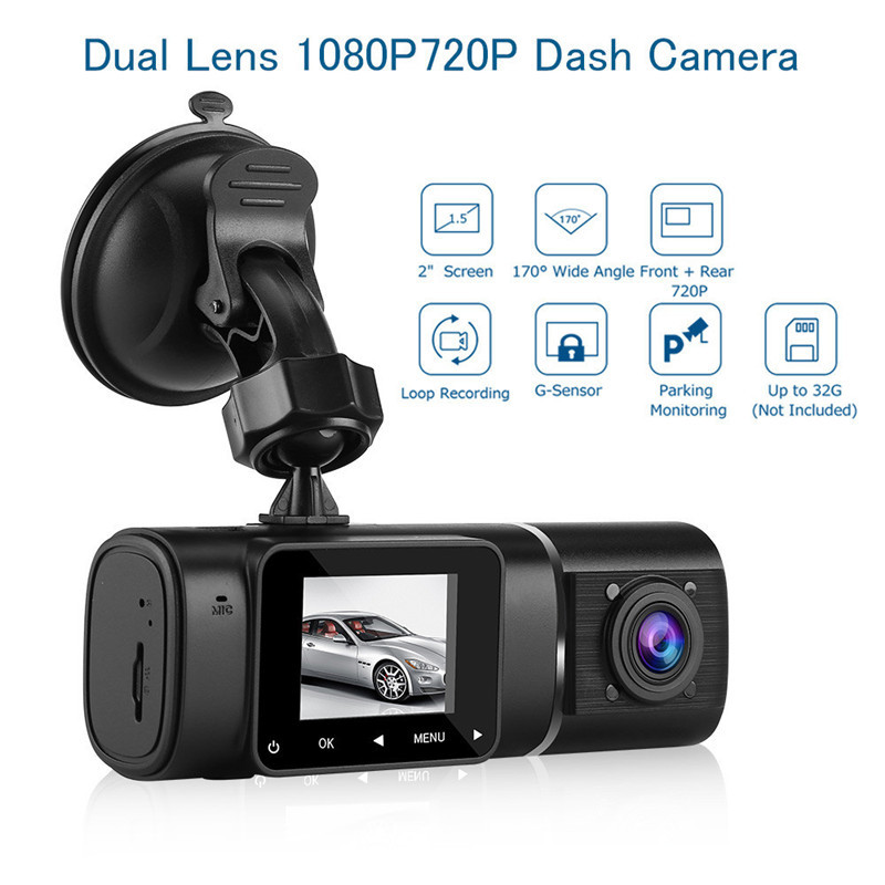 HD conjoined dual-lens car driving recorder — foto 5