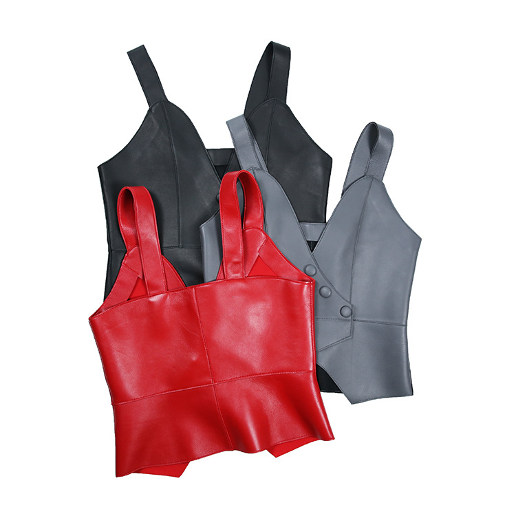 V-neck slim small vest