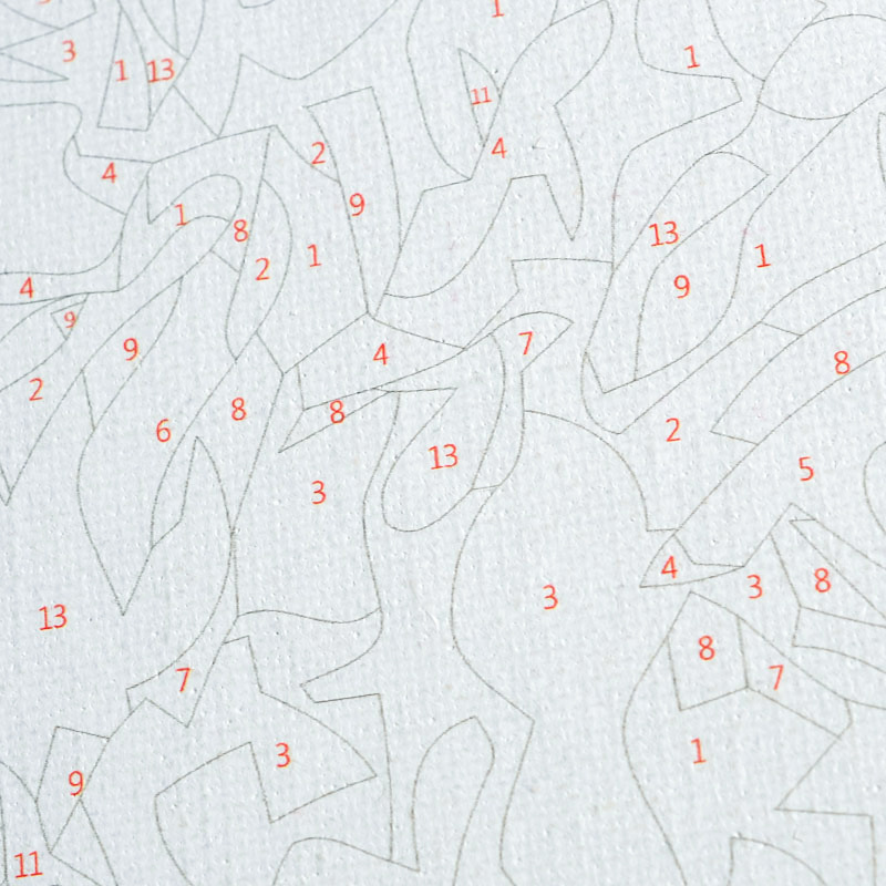 Country house handmade diy digital oil painting