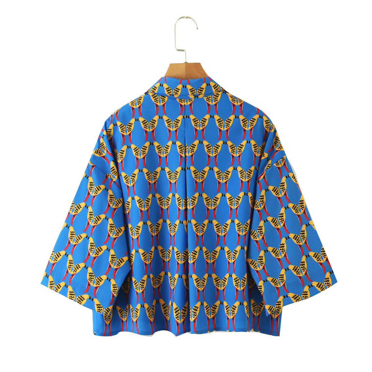 Simple printed cardigan loose blouse