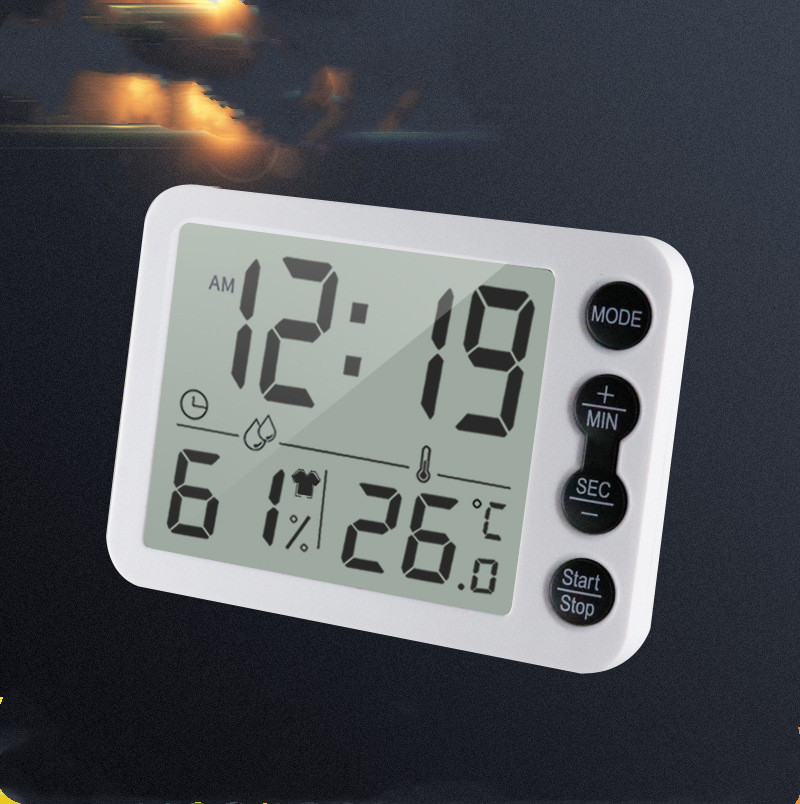 Positive creativity multifunctional student alarm clock indoor thermometer
