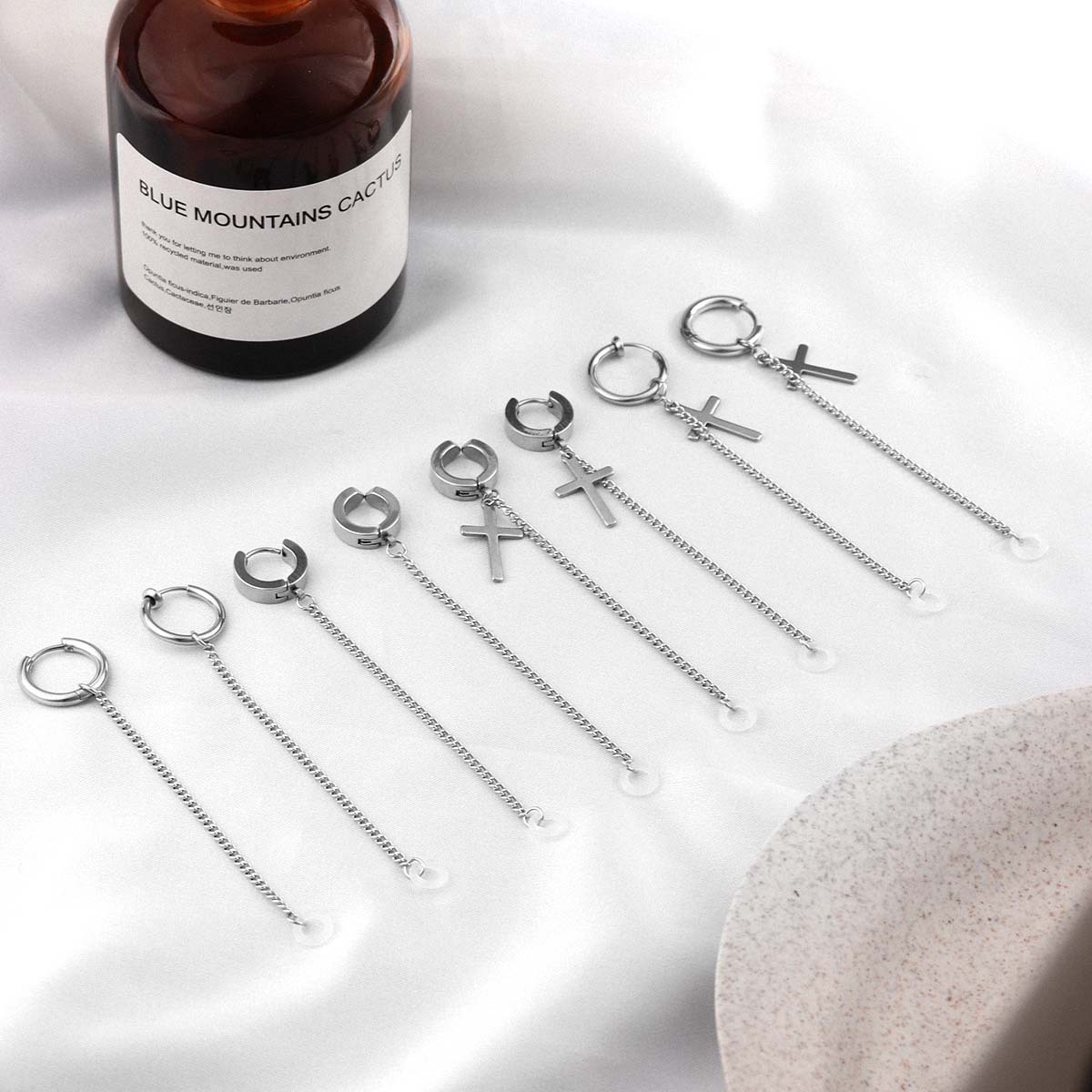 مشبك سماعة أذن من الفولاذ المقاوم للصدأ