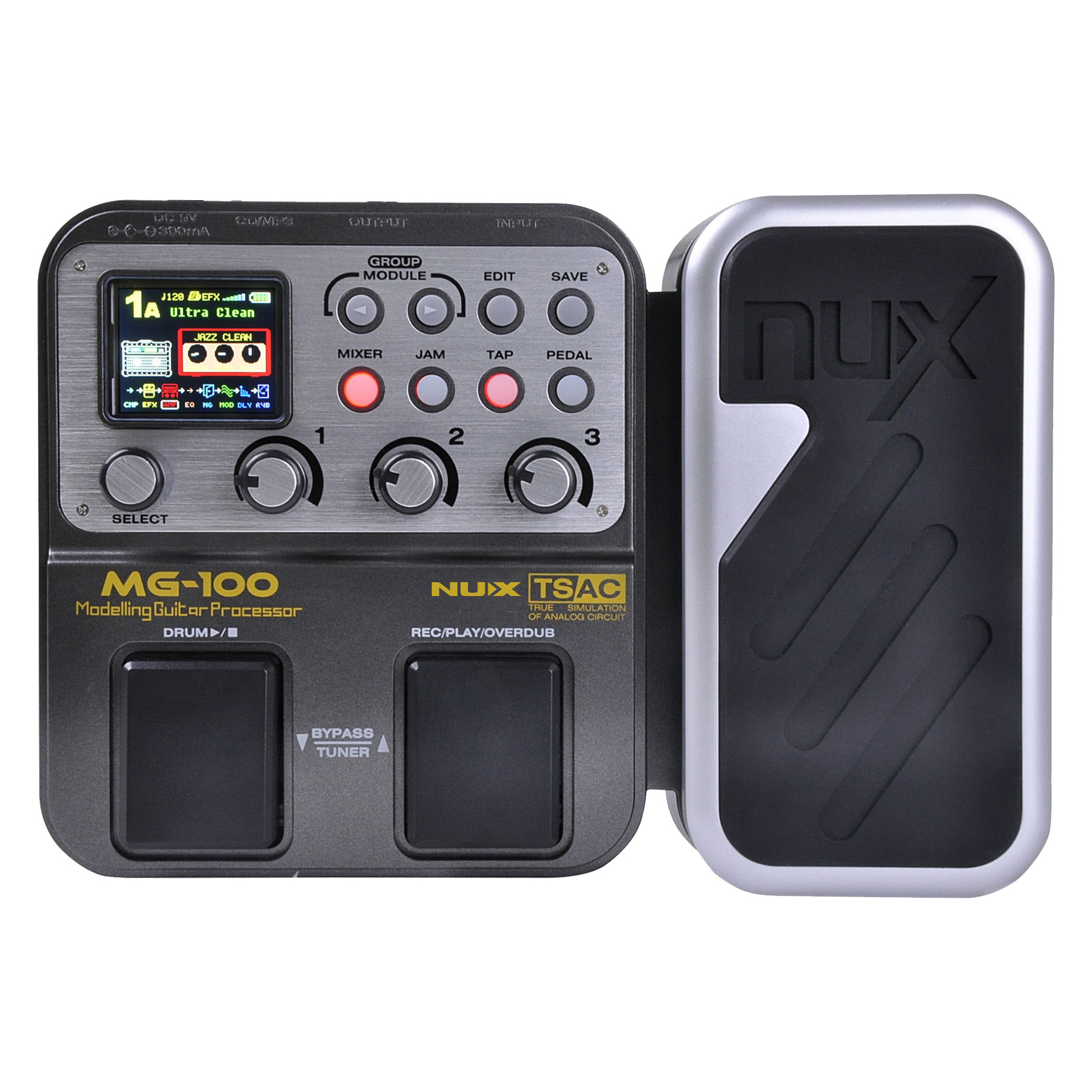Integrated electric guitar effects Pedal