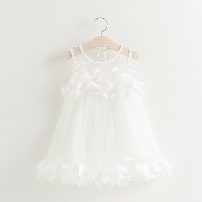 Sweet lace vest dress princess dress petal dress