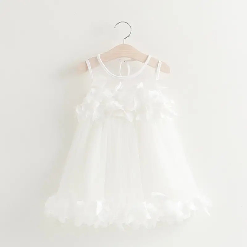 Sweet lace vest dress princess dress petal dress