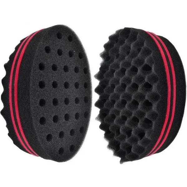 Wave shaped Sponge Hair Twist Brush Double Sided Multi holes Side Braid Hair Twist Curl Wave Styling Tools Braiders Q2Pc - Shop at LoveMi